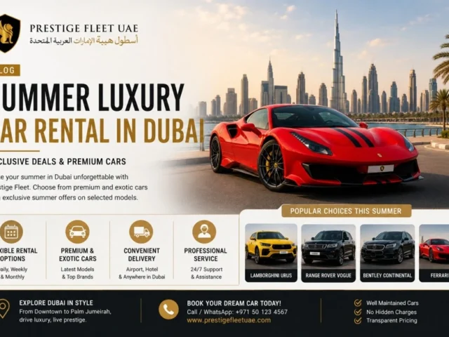 Summer Luxury Car Rental in Dubai: Exclusive Deals & Premium Cars